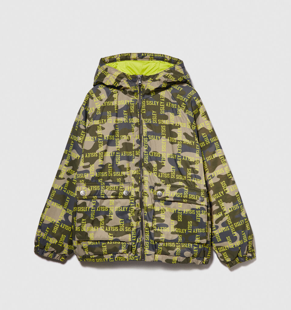 Camouflage jacket - boys' outerwear - Military Green | Sisley Young image number 1